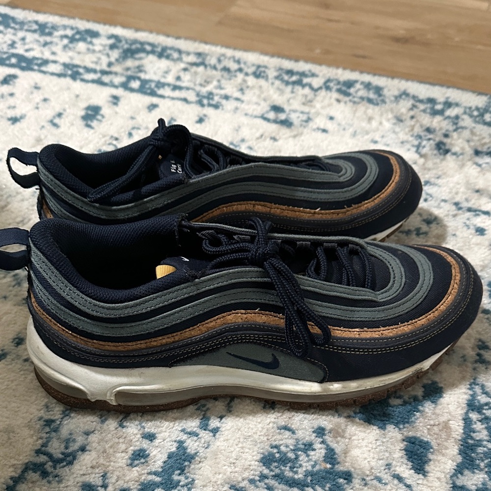Navy and Brown Nike Sneakers